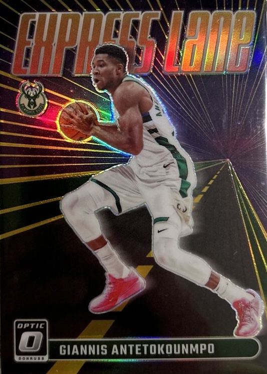 Giannis Antetokounmpo 2023 Optic #23 Express Lane - Gold /10 Price