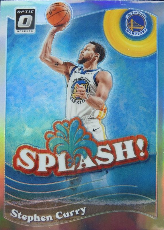 Stephen Curry 2023 Optic #8 Splash! - Holo RAW