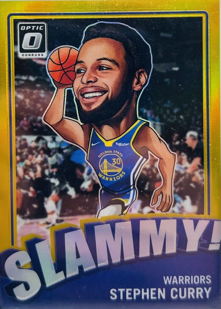 Stephen Curry 2023 Optic #20 Slammy! - Gold /10 Price Guide