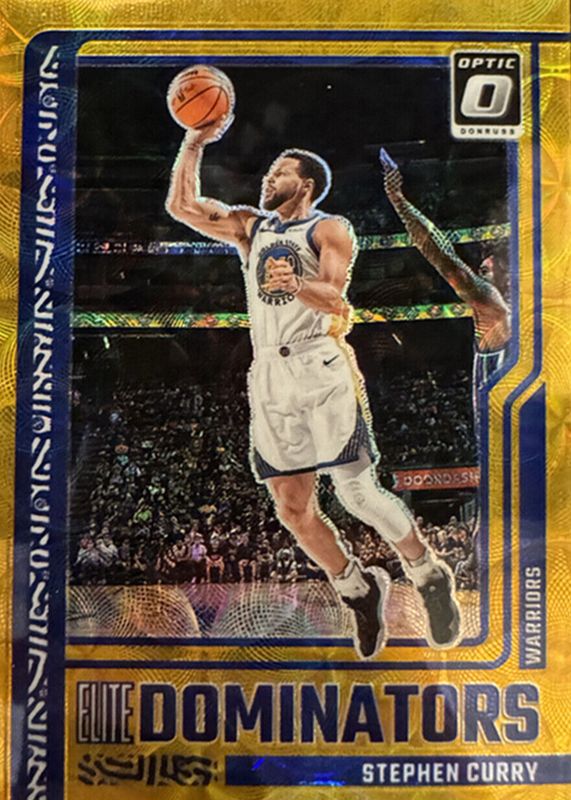 Stephen Curry 2023 Optic #13 Elite Dominators - Gold /10 RAW