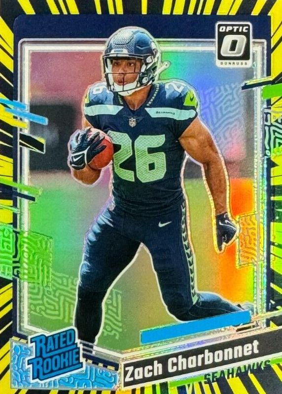 Zach Charbonnet 2023 Optic #294 Electricity /69 Rookie RAW