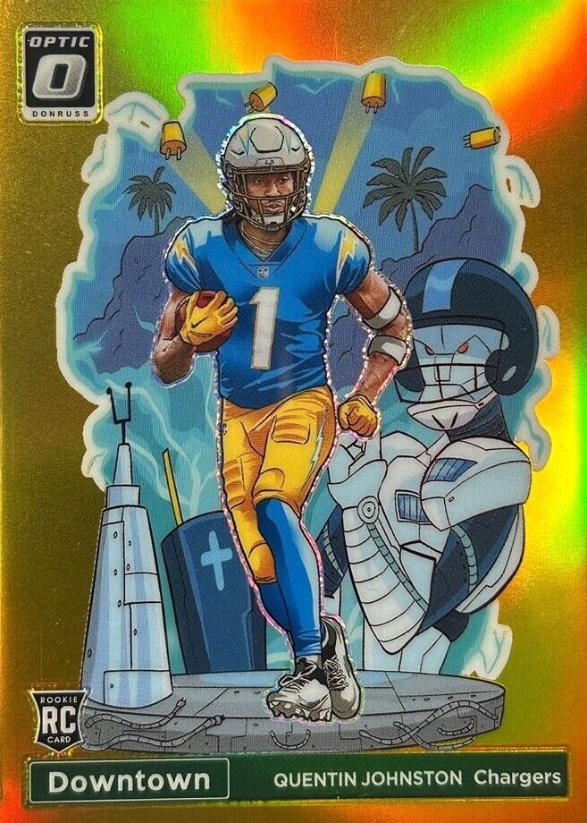 Quentin Johnston 2023 Optic #D-16 Downtown - Gold /10 Price Guide