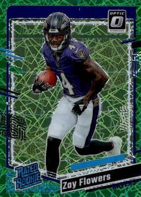 RAImamaページ Zay Flowers 2023 Prizm #307 Blue Wave /199 Price Guide