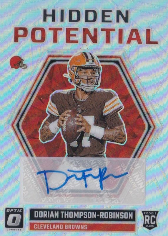 Dorian Thompson-Robinson 2023 Optic #HP-DTR Hidden Potential Autographs (/25) Rookie PSA 9