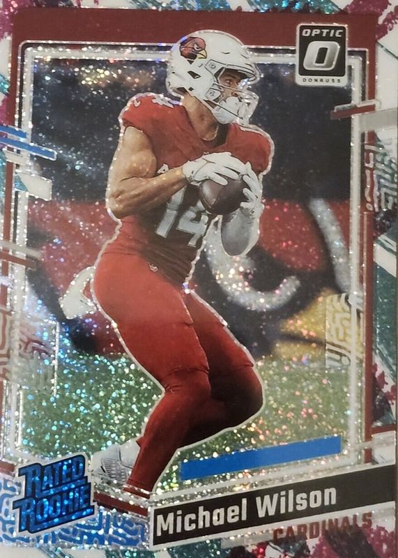 Michael Wilson 2023 Optic #204 Jazz /(SSP) Rookie RAW