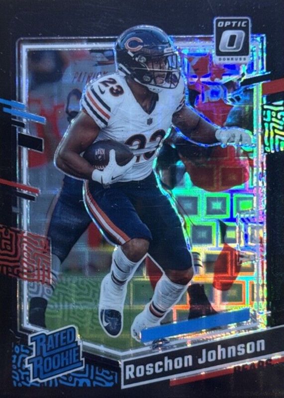 Roschon Johnson 2023 Optic #217 Black Pandora /25 Rookie BGS 9.5