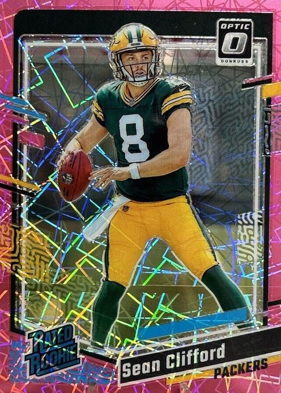 Sean Clifford 2023 Optic #242 Pink Velocity /79 Rookie PSA 10