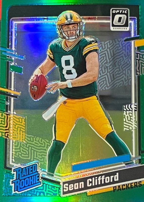 Sean Clifford 2023 Optic #242 Green /5 Rookie SGC 9.5