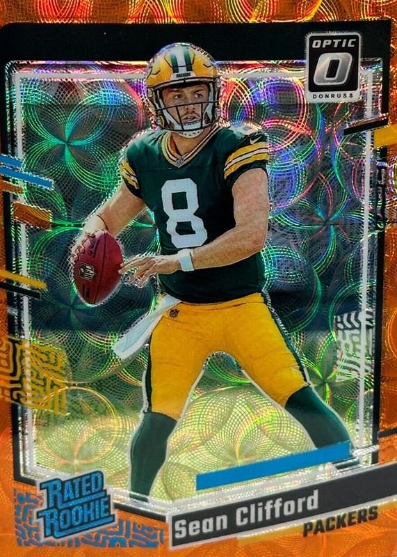 Sean Clifford 2023 Optic #242 Orange Scope /79 Rookie RAW