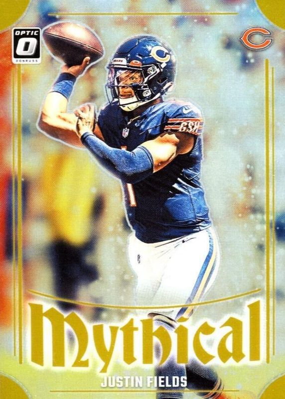 Justin Fields 2023 Optic #1 Mythical - Gold /10 SGC 9