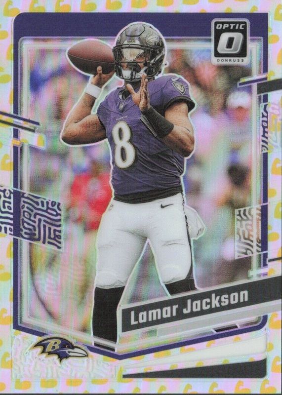 Lamar Jackson 2023 Optic #14 Flex /149 PSA 10