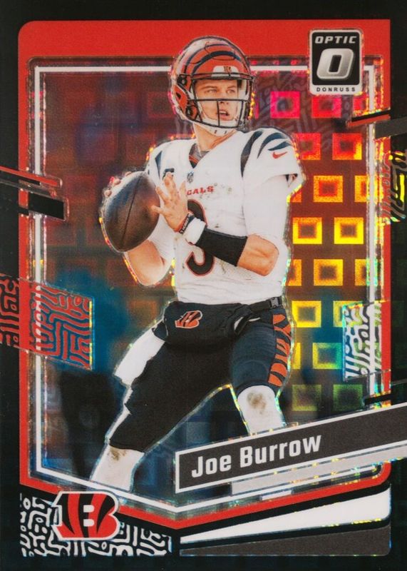 Joe Burrow 2023 Optic #42 Black Pandora /25 PSA 10