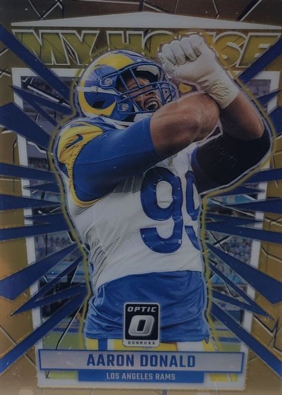 Aaron Donald 2023 Optic #1 My House - Gold /10 RAW