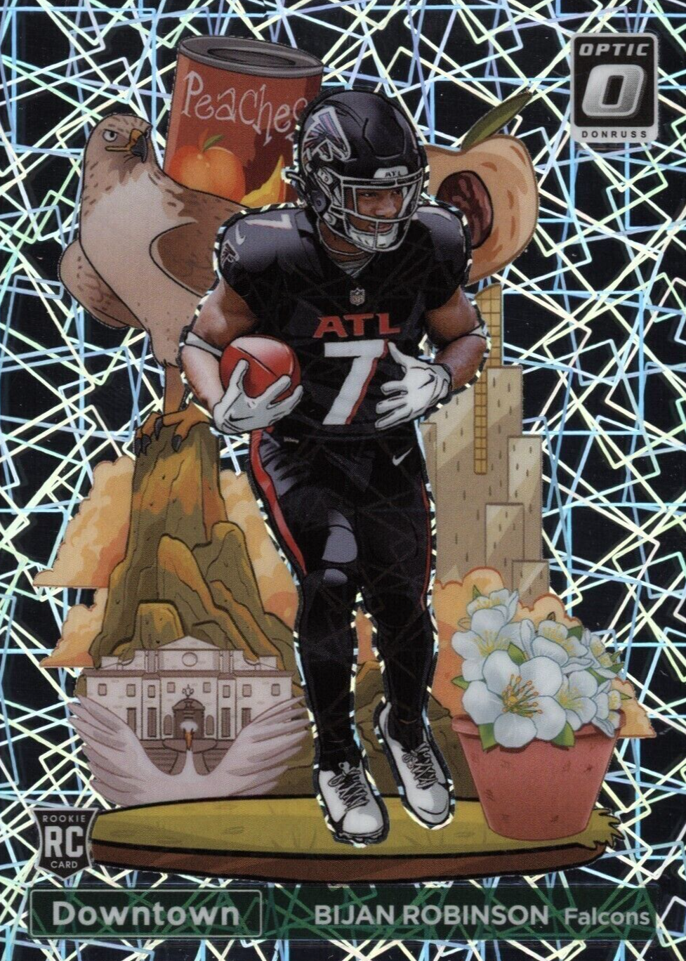 Bijan Robinson 2023 Optic #D-10 Downtown /(SSP) Price Guide