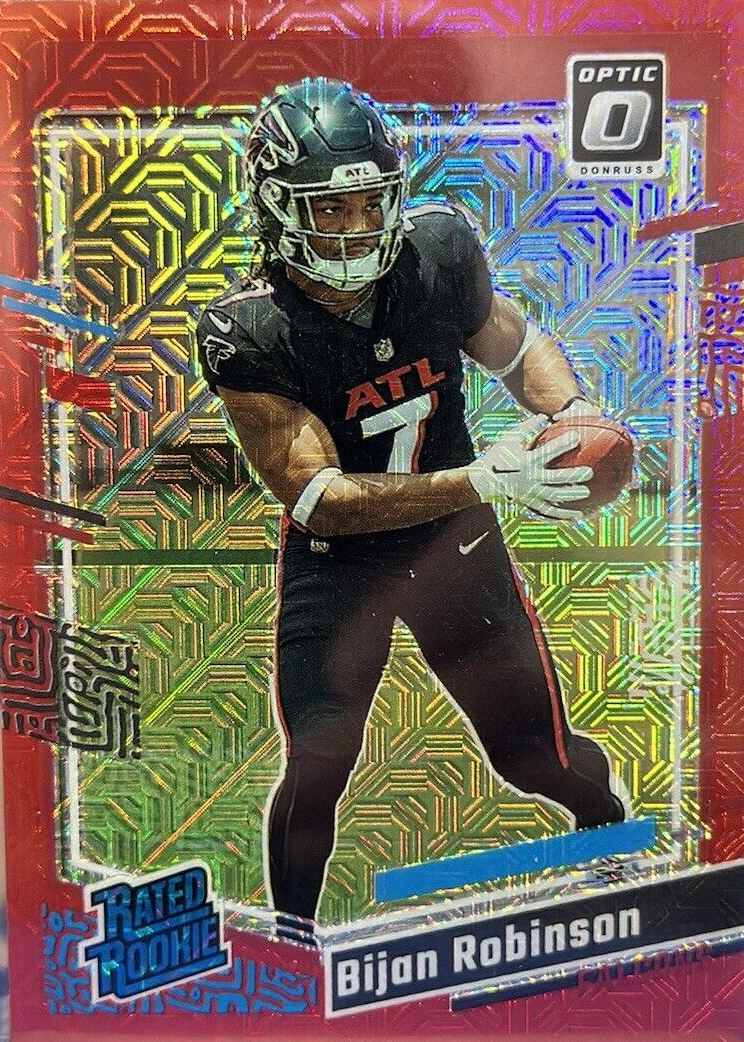Bijan Robinson 2023 Optic #206 Red Mojo Price Guide - Sports Card