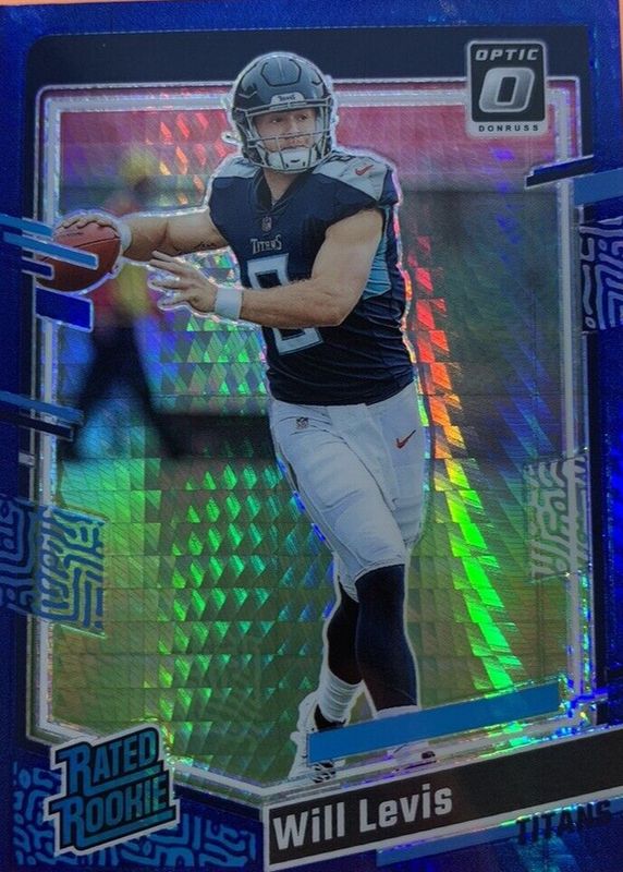 Will Levis 2023 Optic #298 Blue Hyper Rookie SGC 9.5