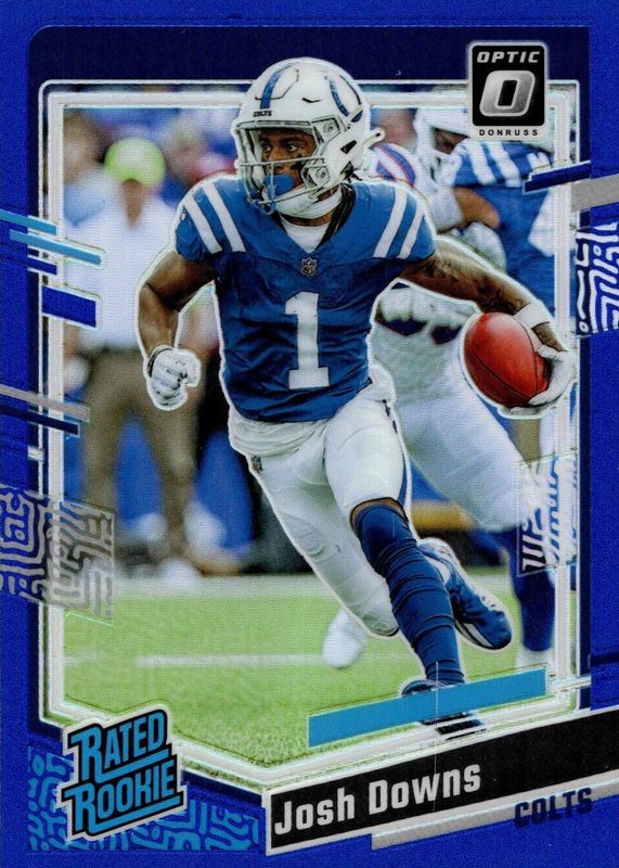 Josh Downs 2023 Optic #248 Blue /199 Rookie SGC 10