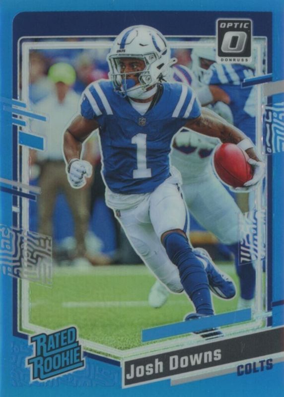 Josh Downs 2023 Optic #248 Aqua /299 Rookie SGC 10