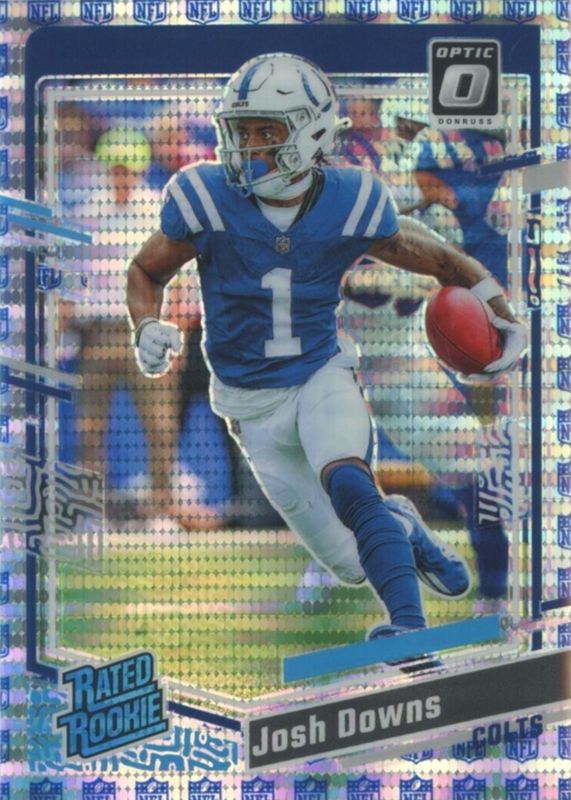 Josh Downs 2023 Optic #248 Shield /32 Rookie SGC 9.5