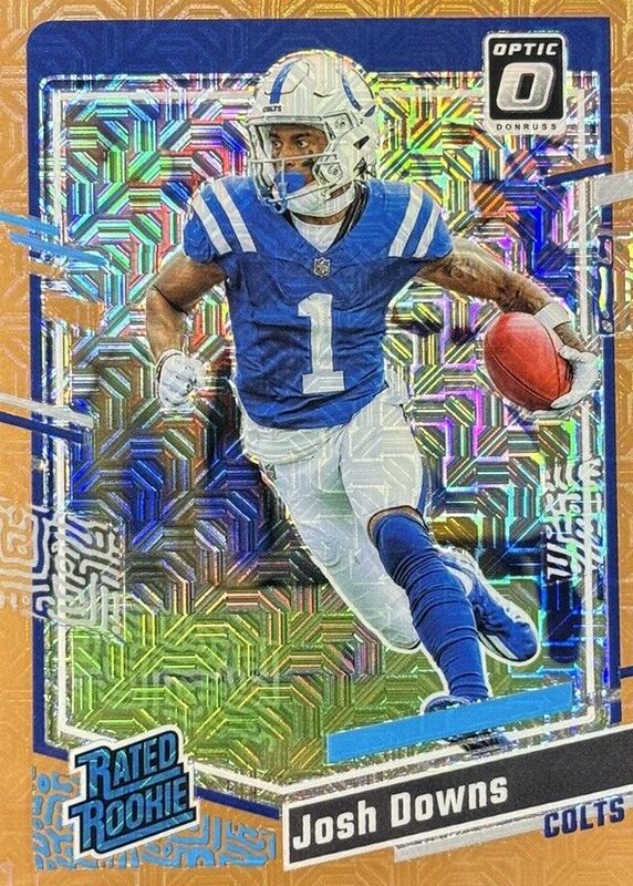 Josh Downs 2023 Optic #248 Bronze Mojo /35 Rookie SGC 10