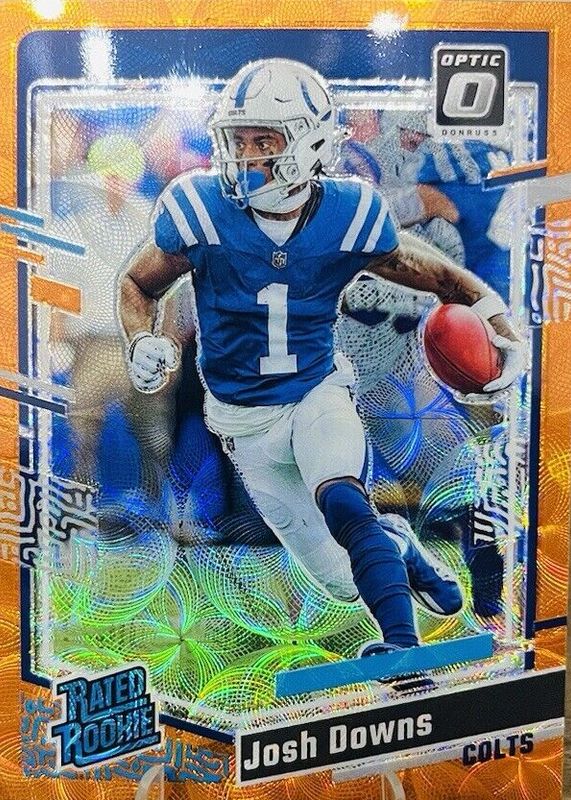 Josh Downs 2023 Optic #248 Orange Scope /79 Rookie SGC 10