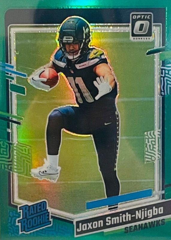 Jaxon Smith-Njigba 2023 Optic #293 Green /5 Rookie RAW