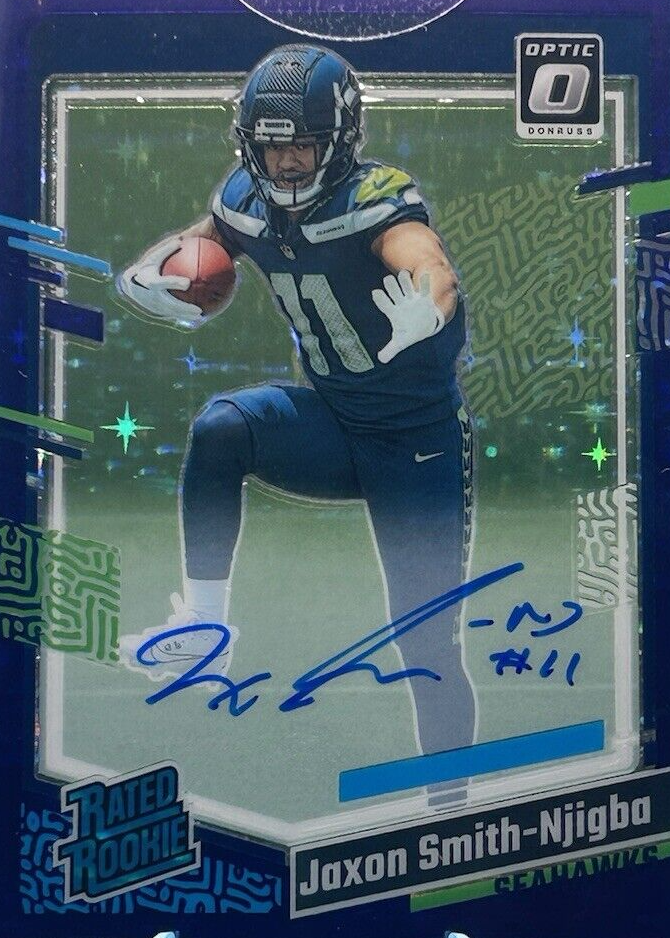 Jaxon Smith-Njigba 2023 Optic #293 Rated Rookie Autographs