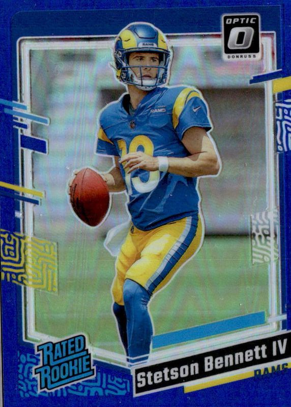 Stetson Bennett IV 2023 Optic #267 Blue /199 Rookie SGC 10