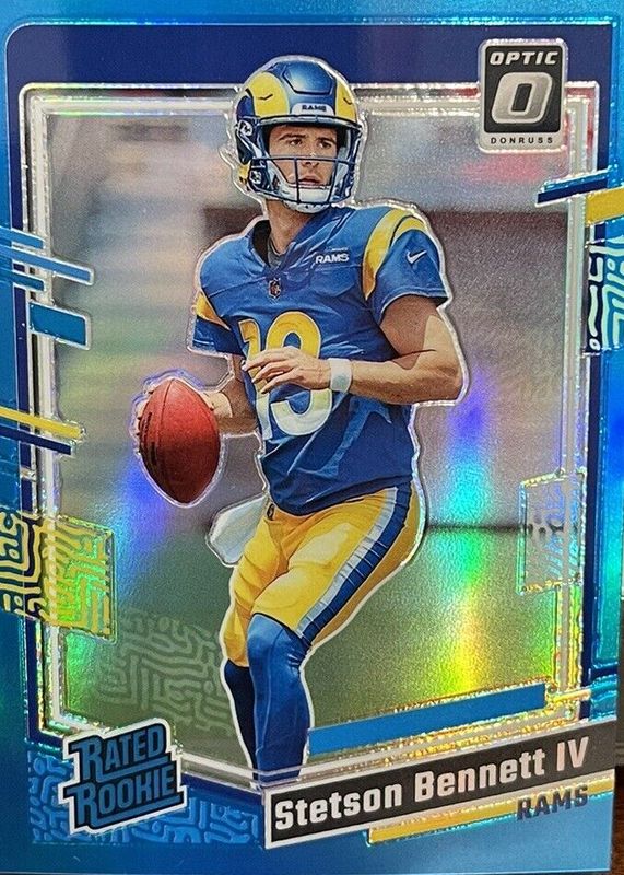 Stetson Bennett IV 2023 Optic #267 Aqua /299 Rookie SGC 10