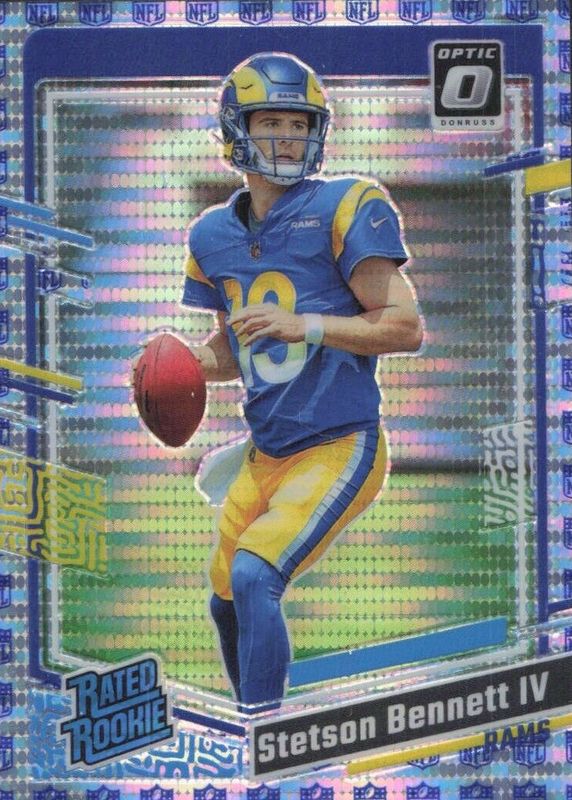 Stetson Bennett IV 2023 Optic #267 Shield /32 Rookie SGC 10