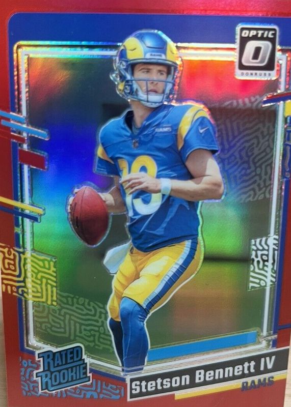 Stetson Bennett IV 2023 Optic #267 Red /99 Rookie SGC 10