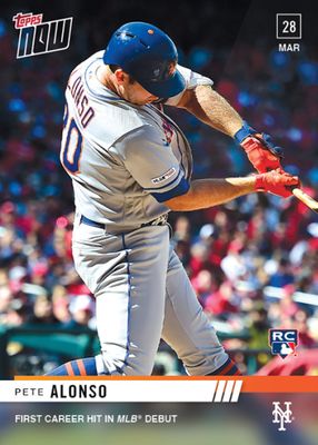 2019 Topps Now #12 MLB Debut (Print Run: 2,040)