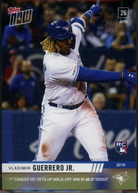 Vladimir Guerrero Jr. 2019 Topps Now #137 MLB Debut (Print Run: 19,396) Rookie PSA 10