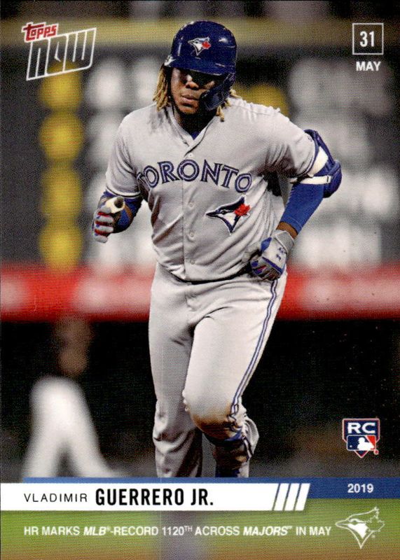 Vladimir Guerrero Jr. 2019 Topps Now #305 Base (Print Run: 996) Rookie RAW