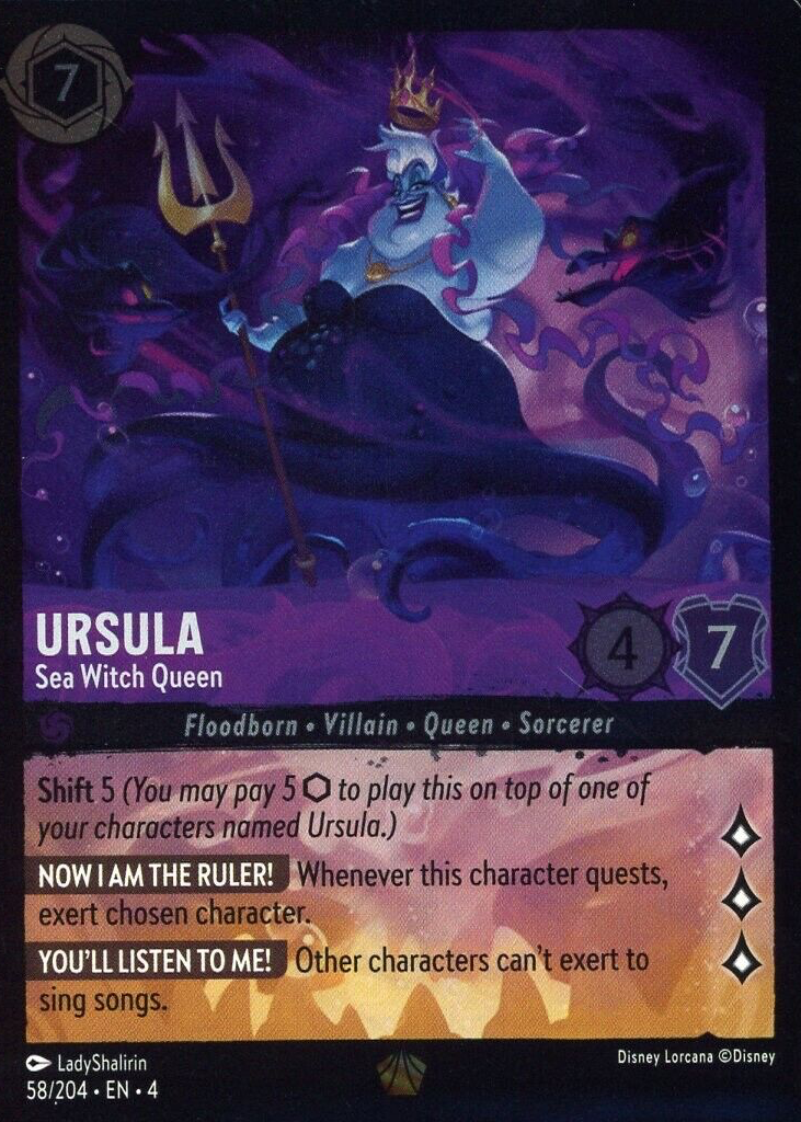 Ursula - Sea Witch Queen 2024 Ursula's Return #58/204 Cold