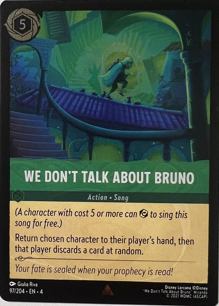 bruno lorcana card Reign of Jafar Starter Deck (Amber Amethyst) Encanto Cost (Ink) Disney Lorcana Trading Card Game