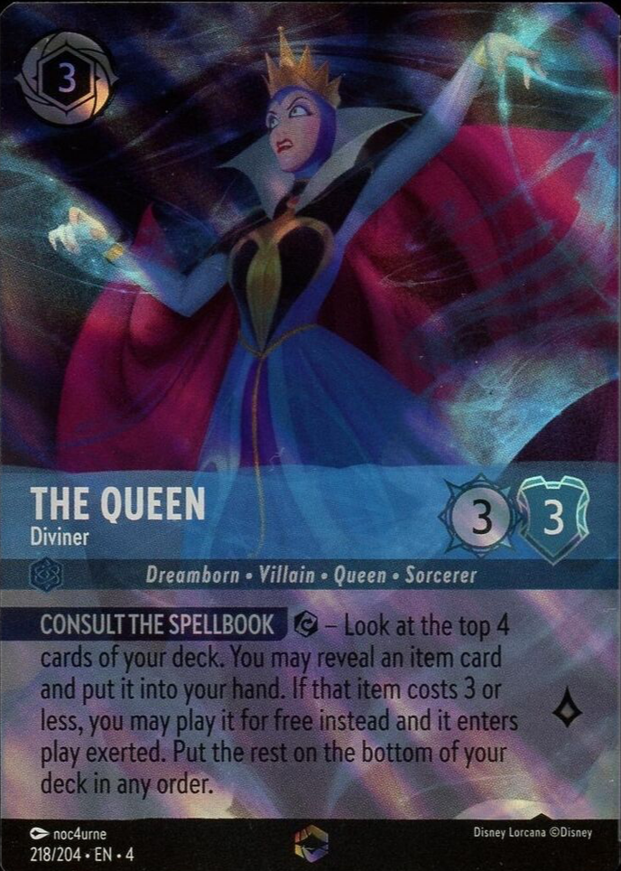 The Queen - Diviner 2024 Ursula's Return #218/204 Enchanted (Alternate Art) Price  Guide - Sports Card Investor