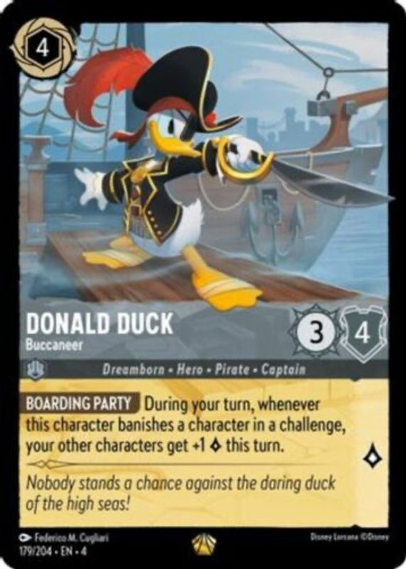 Donald Duck - Buccaneer 2024 Ursula's Return #179/204 Base PSA 10