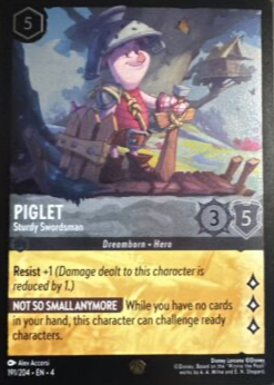 piglet lorcana card Piglet Ursulas Return Release Date Piglet - Sturdy Swordsman 2024