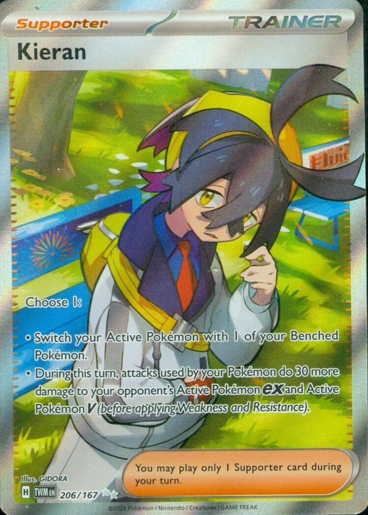 2024 POKEMON SV6 JP #129 KIERAN ズクリ Kieran SAR 129/101 sv6 Mask of Change 2024 Pokemon Card
