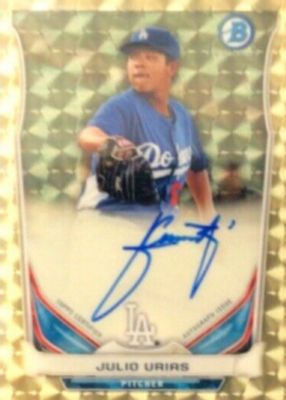 2014 Bowman Chrome #BCAP-JU Prospect Auto - Superfractor /1 (1st)