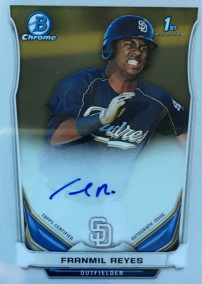 2014 Bowman Chrome #BCAR-FR Prospect Auto (1st)