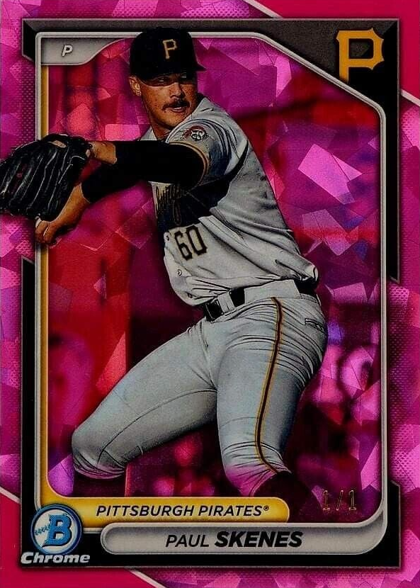 Paul Skenes 2024 Bowman Sapphire Edition #BCP-125 Padparadscha /1 