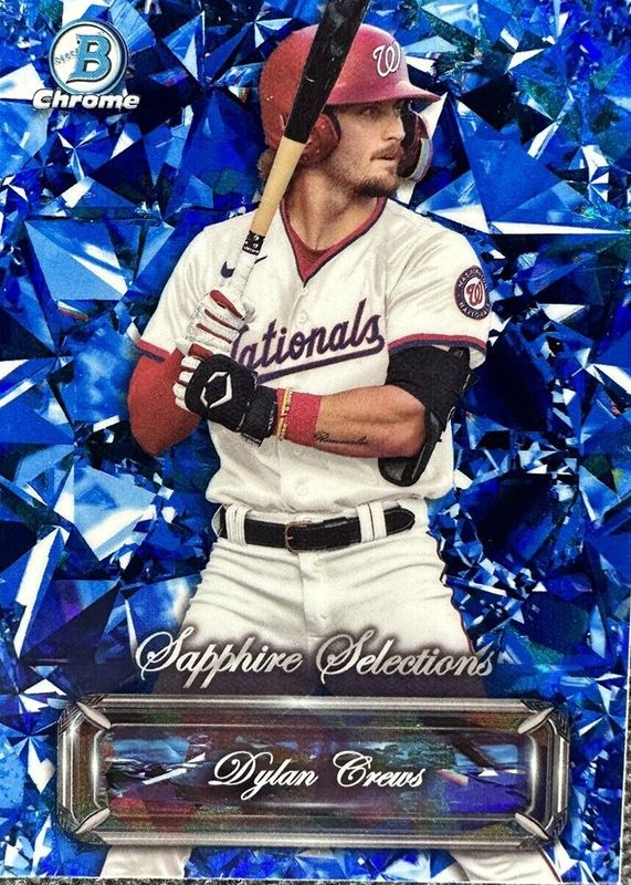 Dylan Crews 2024 Bowman Sapphire Edition #BSS-1 Sapphire Selections SGC 9.5