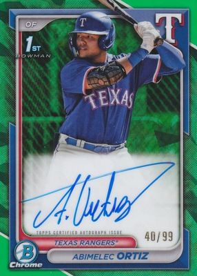 2024 Bowman Sapphire Edition #BSPA-AO Chrome Prospect Auto - Green /99 (1st)