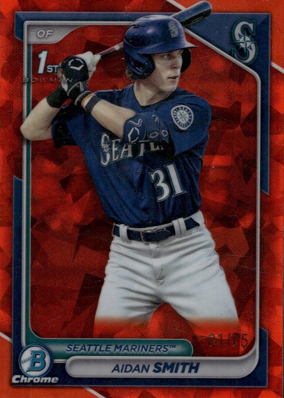 Aidan Smith 2024 Bowman Sapphire Edition #BCP-45 Orange /25 (1st) PSA 10