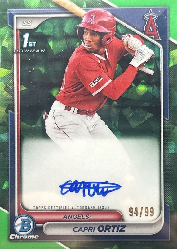 2024 Bowman Sapphire Edition #BSPA-CO Chrome Prospect Auto - Green /99 (1st)