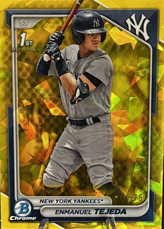 2024 Bowman Sapphire Edition #BCP-103 Yellow /75 (1st)