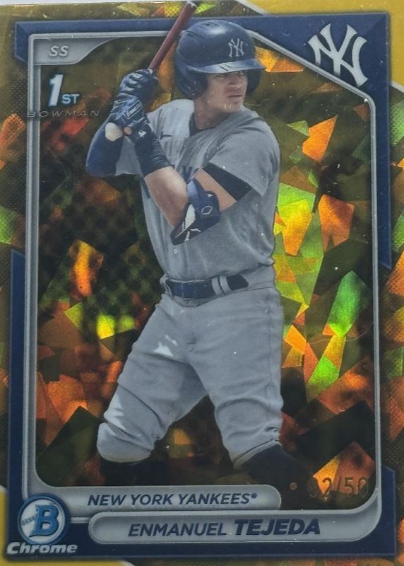 Enmanuel Tejeda 2024 Bowman Sapphire Edition #BCP-103 Gold /50 (1st) RAW