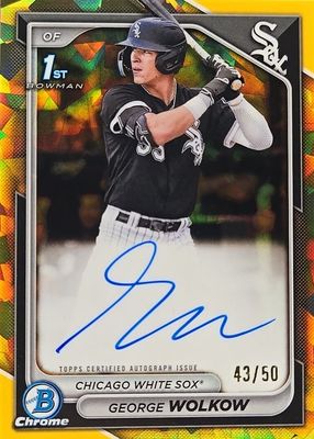 2024 Bowman Sapphire Edition #BSPA-GWO Chrome Prospect Auto - Gold /50 (1st)